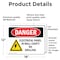 Signmission Electrical Panel In Wall Cavity Danger Sign, Vinyl Decal, 18in W x 12in L, 2PK OS-2PACK-DS-D-1218-L-2184 - alternate 5